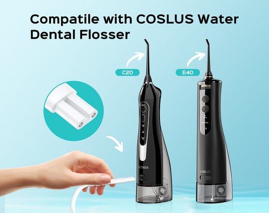 8-shaped port charging cable for dental flosser
