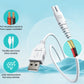 8-shaped port charging cable for dental flosser