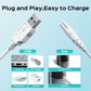 8-shaped port charging cable for dental flosser