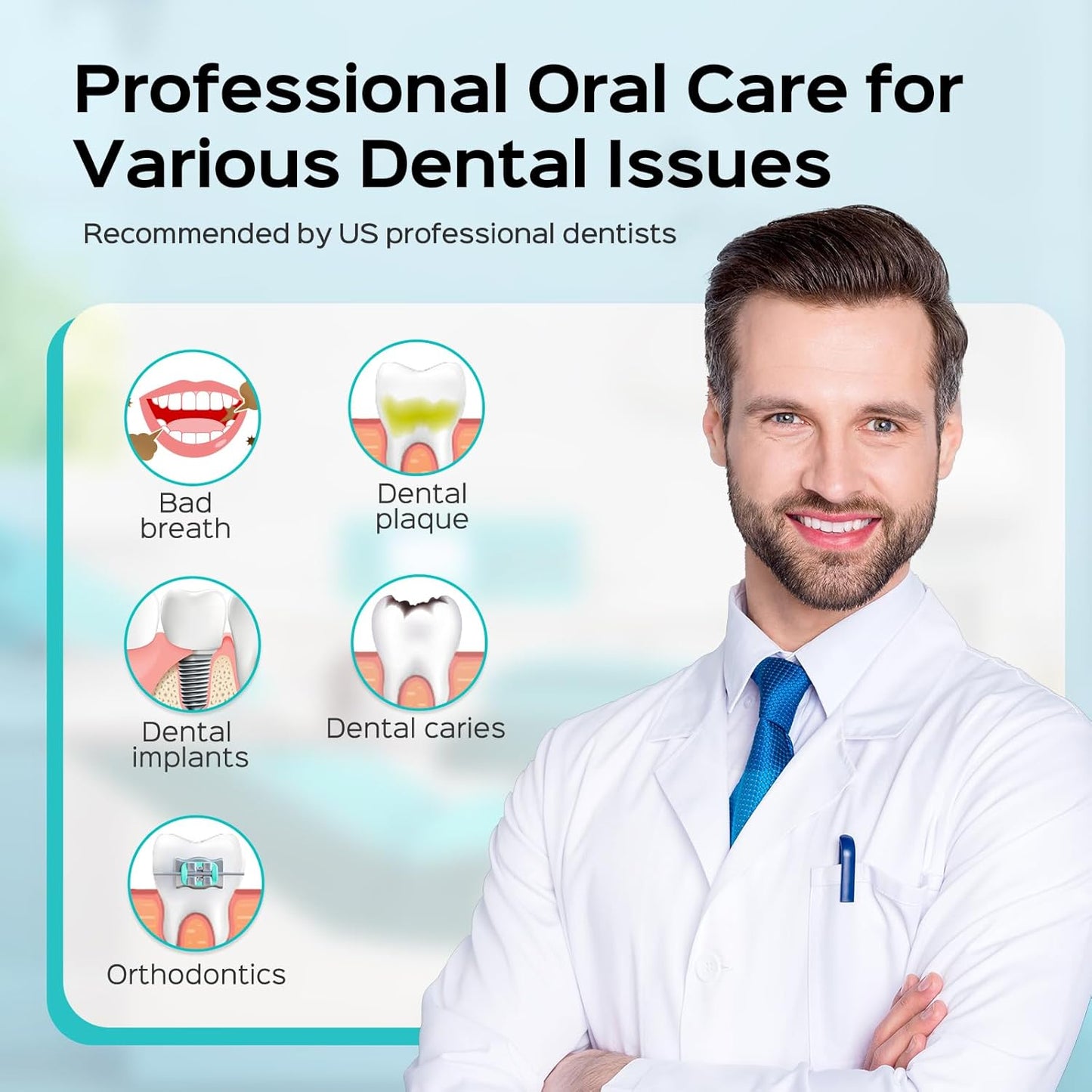 COSLUS EX2 Water Flosser Counter