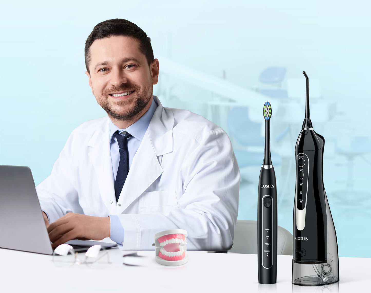 (C20&C41) Electronic Oral Irrigator & Toothbrush Set