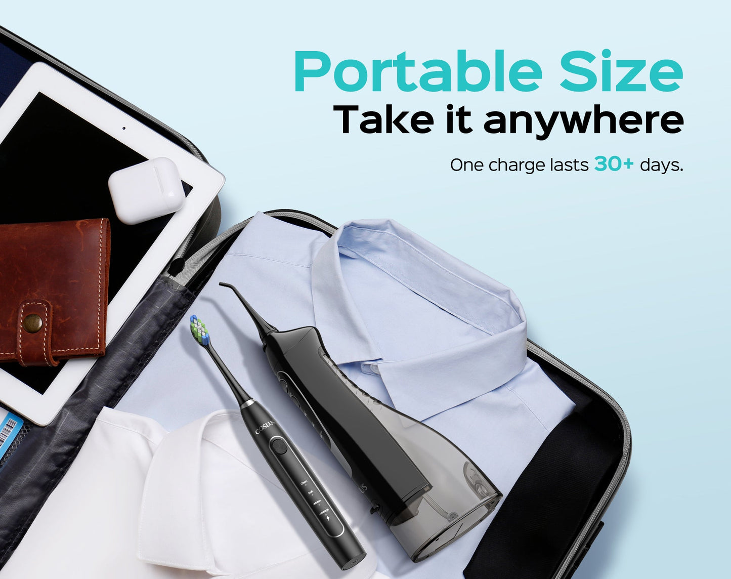 (C20&C41) Electronic Oral Irrigator & Toothbrush Set