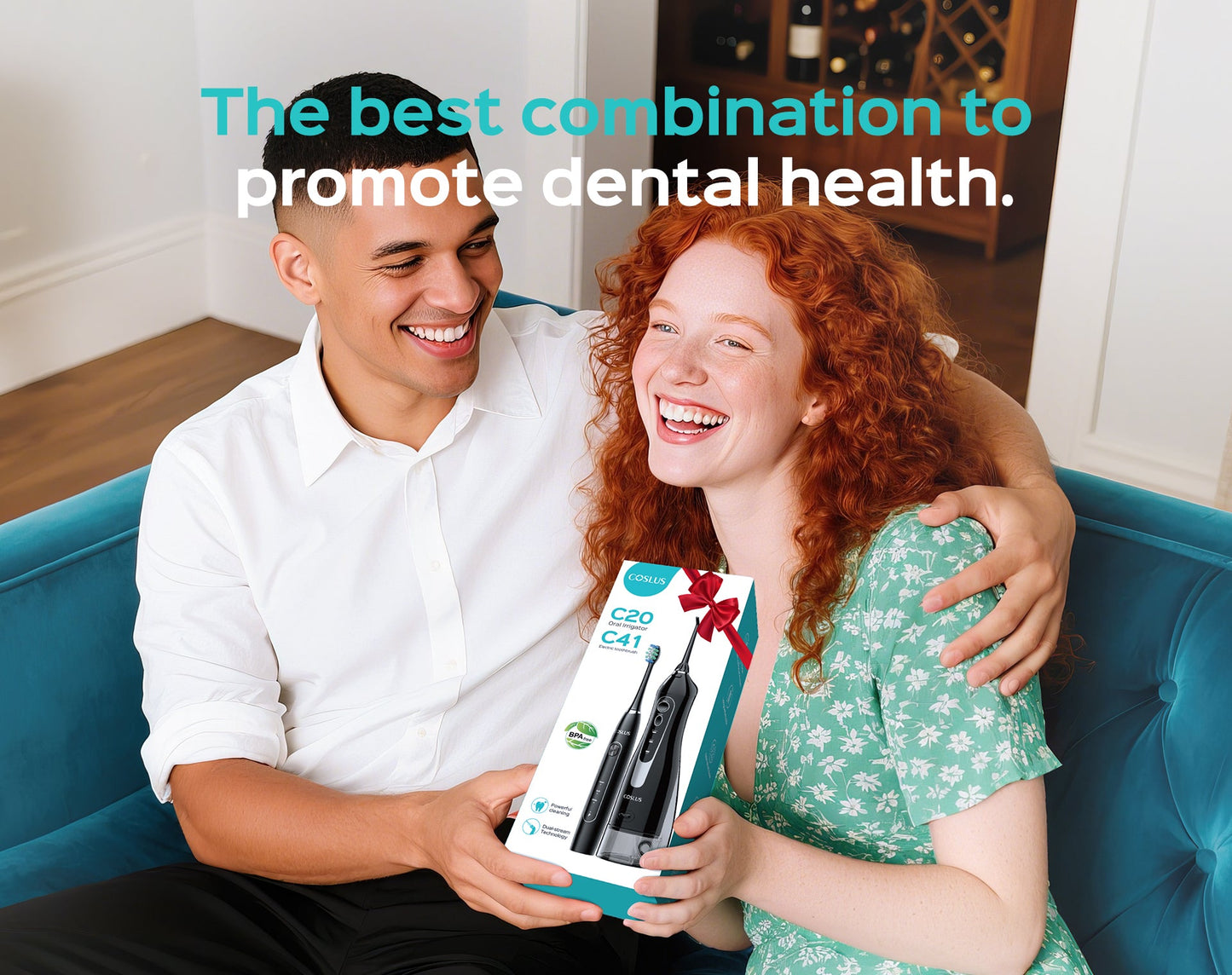 (C20&C41) Electronic Oral Irrigator & Toothbrush Set