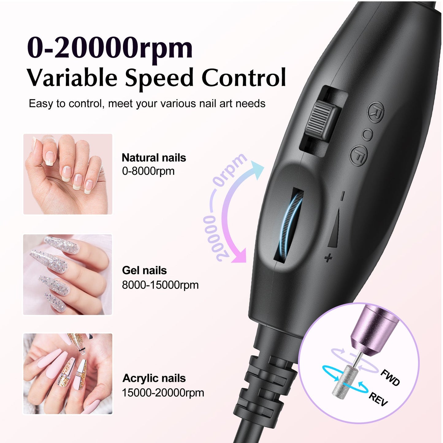 COSLUS  CX40 Electric Manicure Pedicure Kit